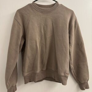 Aritzia Fleece Crewneck Sweater